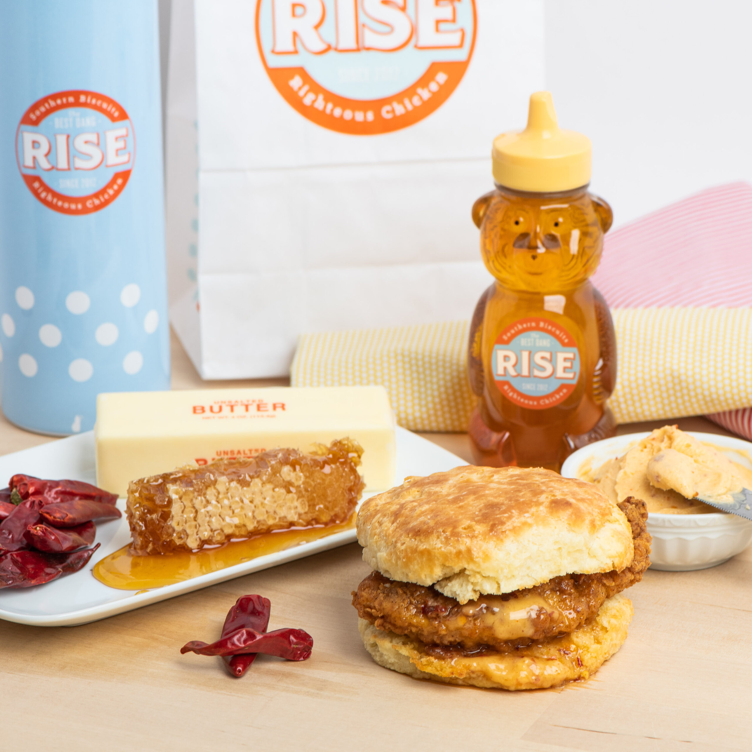 8-Rise Hot Honey Butter Chicken Biscuit